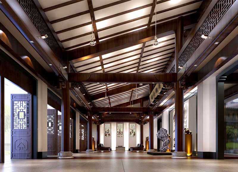 古典中式会所灯光设计方案 仿古中式会馆照明设计案例