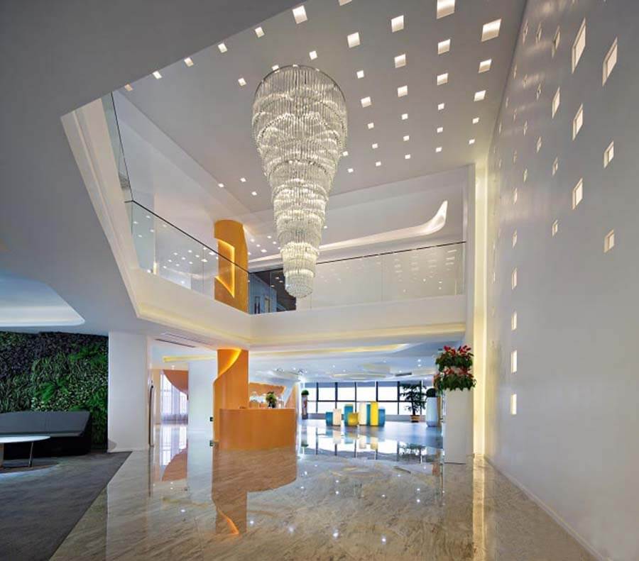 某集团总部办公楼宇照明设计方案 办公楼灯光设计案例