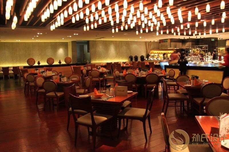 青岛海尔酒店自助餐厅灯光设计