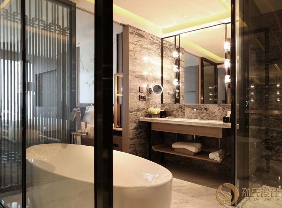 五星级酒店客房 走廊 卫浴间灯光设计方案及灯具参数要求