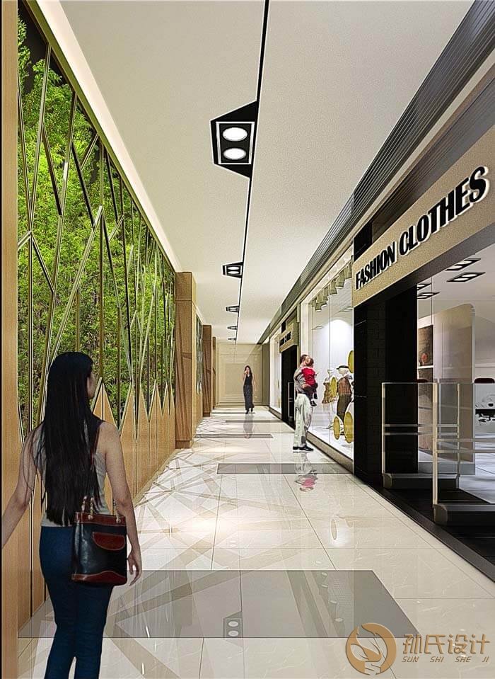 商场走廊灯光设计案例