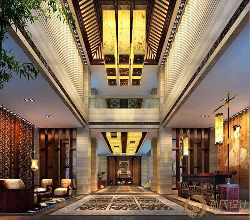 中式风格商务酒店照明设计方案