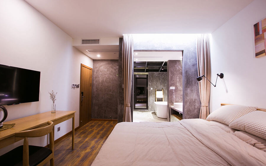 中式风格民宿酒店客房照明设计