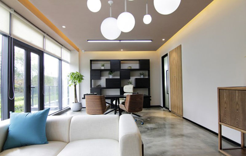 工业风办公室休息区照明设计方案
