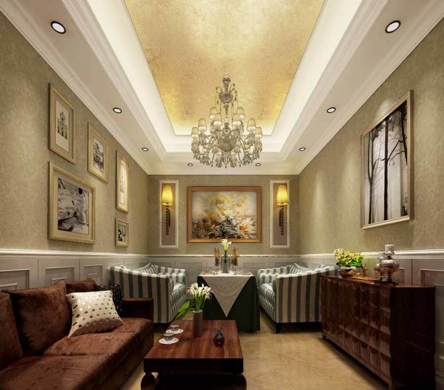 高档星级酒店贵宾厅休息区照明设计