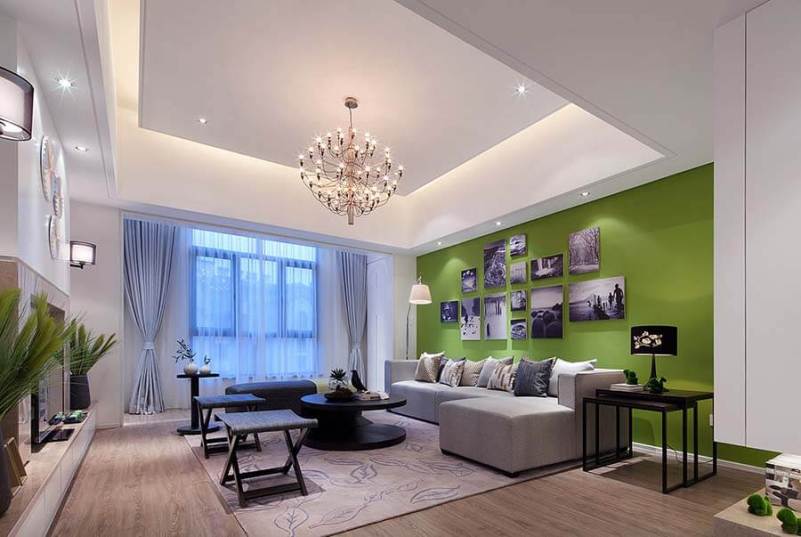 【高清合集】现代风格别墅客厅照明设计 方案 公司