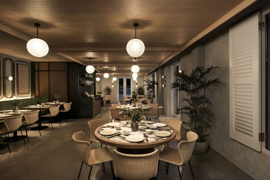 现代风格酒店餐厅照明设计方案