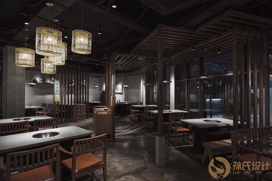 火锅店主餐厅灯光设计方案