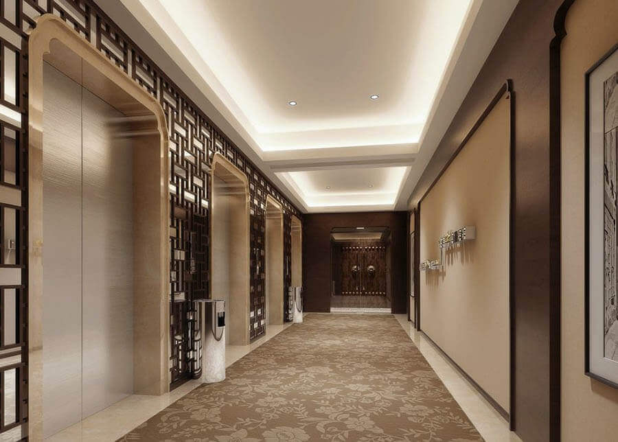 高端宾馆电梯厅照明设计方案