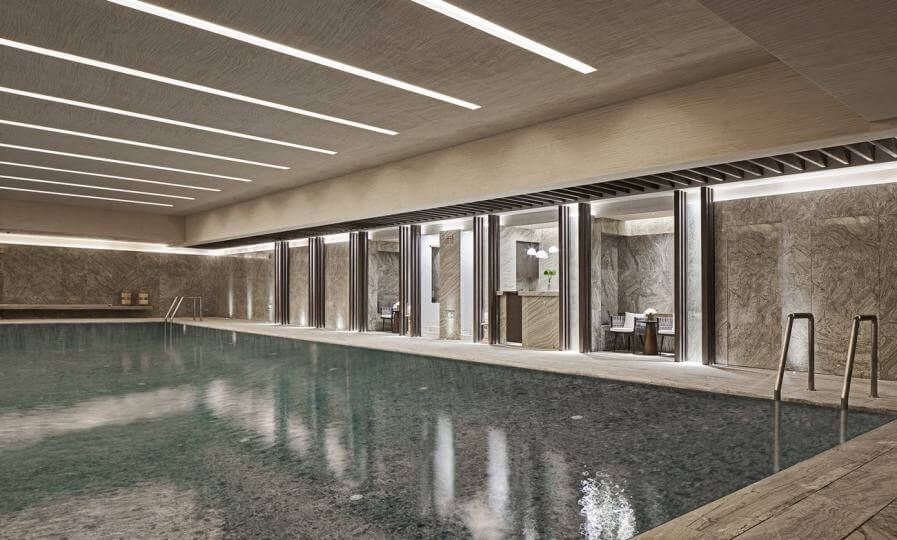 新中式会所游泳馆照明设计方案