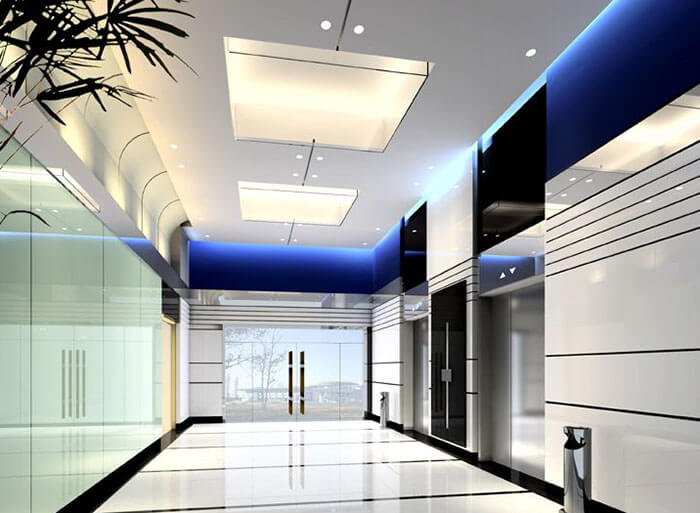 办公楼电梯厅灯光设计公司