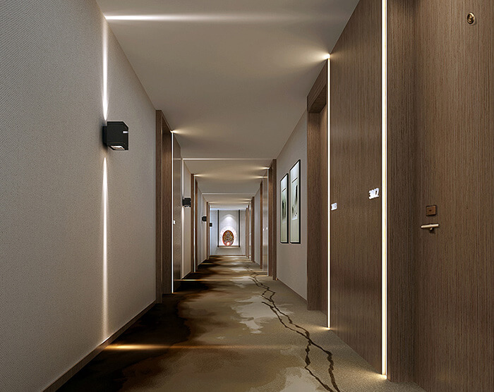 星级酒店客房走廊灯光设计 方案 公司