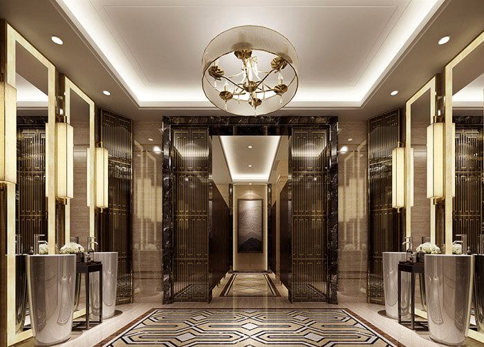 酒店洗手间照明设计-公共区域