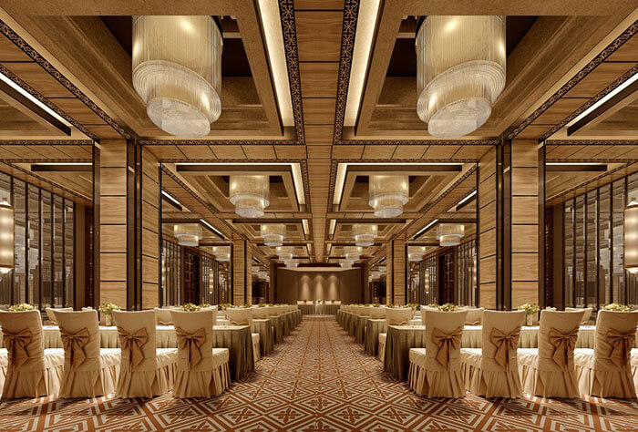 酒店宴会厅照明设计 灯具定制方案
