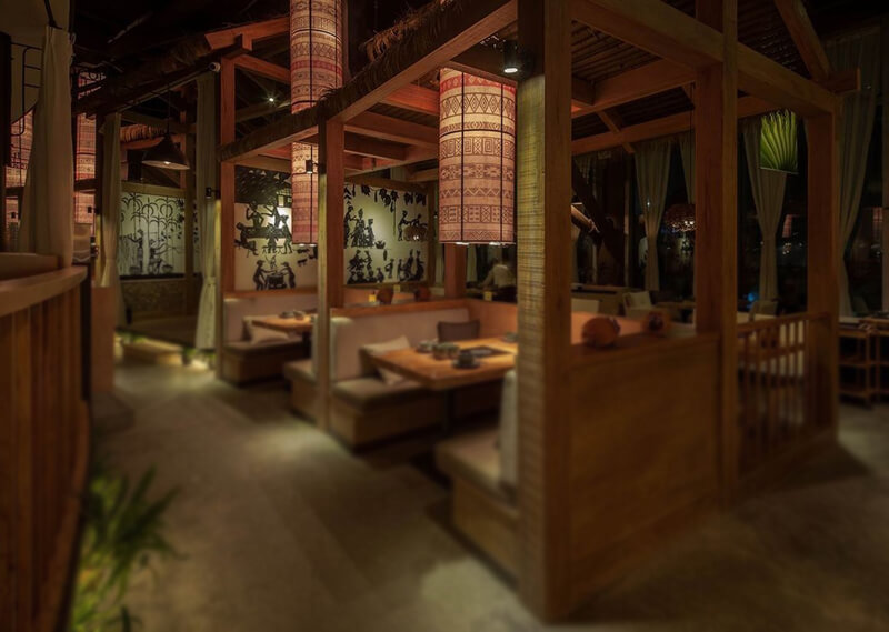 仿古中式餐厅灯光设计方案