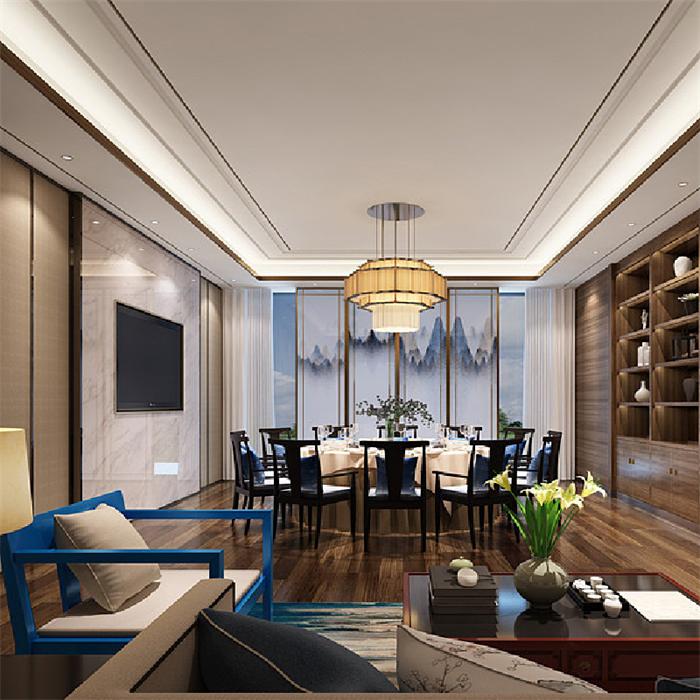 新中式风格酒店包厢照明设计解决方案